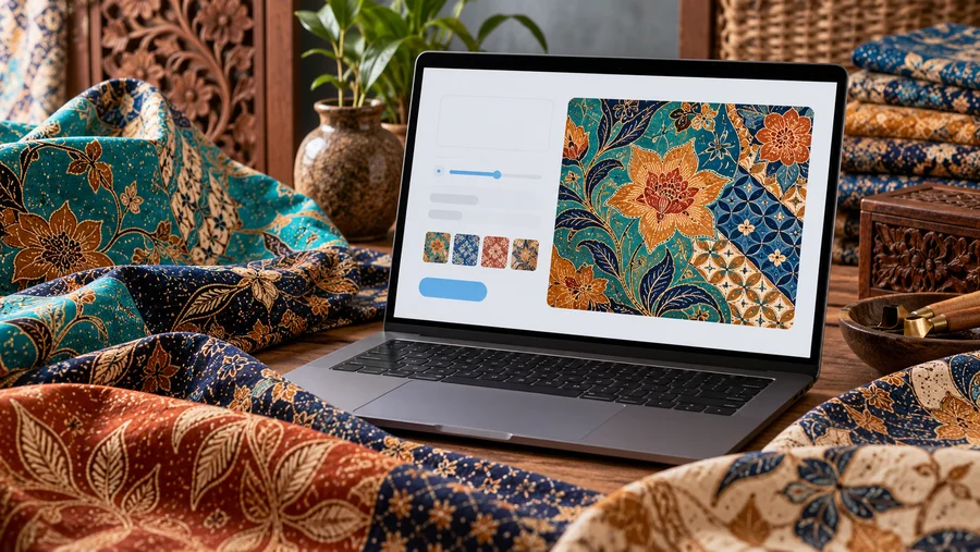Genbatik project concept illustration